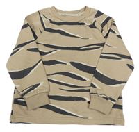 Béžovo- hnedá mikina so zvířecím vzorom George