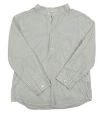 Bílo-šedá pruhovaná košile H&M