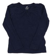 Tmaovmodré tričko H&M