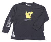 Antracitové pyžamové tričko s Pikachu Zara
