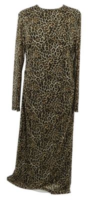 Dámske béžovo-hnedé sieťované šaty George