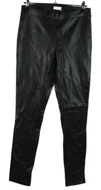 Dámské černé koženkové legíny Tchibo