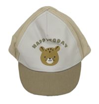 Béžová-biela šiltovka s obrázkom C&A