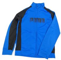 Modro-černá sportovní propínací mikina Puma