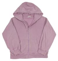 Lila propínací mikina s kapucí M&S