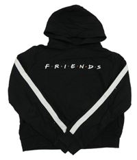 Čierna crop mikina s kapucí - Přátelé