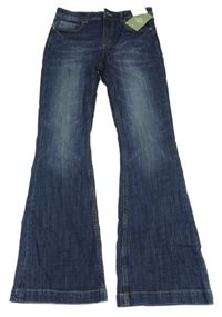 Nové - Tmavomodré flare rifle H&M