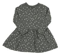 Tmavosivé vzorované šaty Next