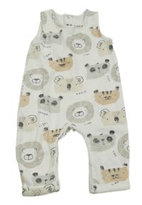 Bílý overal se zvířaty Matalan