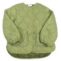 Khaki šusťáková prošívaná zimní bunda Leigh Tucker