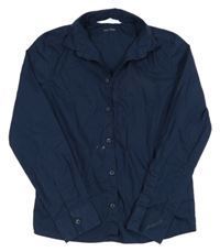 Tmavomodrá košeľa H&M