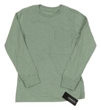 Nové - Světlezelené triko s kapsou Dunnes 