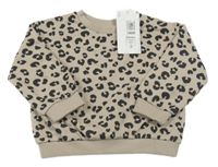 Nové - Hnědo-černá vzorovaná mikina M&S