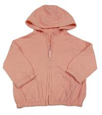 Korálová oversize prepínaci mikina s kapucňou E-vie angel