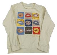 Svetlobéžová mikina s perami Name it