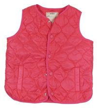 Neónově ružová šušťáková ľahká zateplená vesta M&S