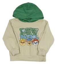 Světlebéžovo-zelená mikina s Tlapkovou patrolou H&M