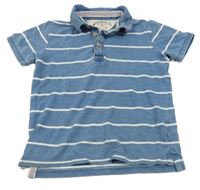 Modro-biele pruhované polo tričko M&S