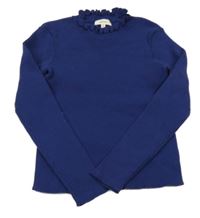 Tmavomodrý rebrovaný sveter catimini