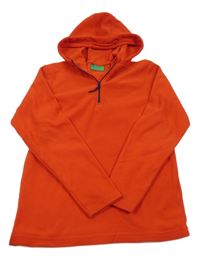 Červená fleecová funkčná mikina s kapucňou Mountain Warehouse