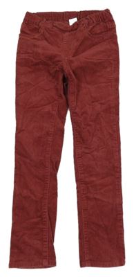 Červené elastické manšestráky H&M