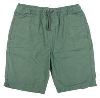 Khaki plátěné kraťasy M&S