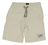 Smetanové teplákové kraťasy Lee Cooper