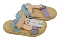 Nové - Béžovo-lila-růžové sandály Pep&Co vel.34