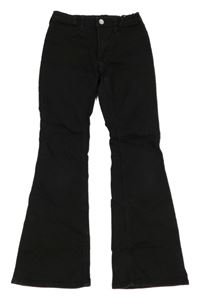 Černé teplákové flare rifle H&M