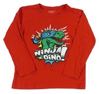 Červené tričko s dinosaurom Primark