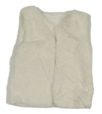 Smotanová kožušinová podšitá vesta Nutmeg