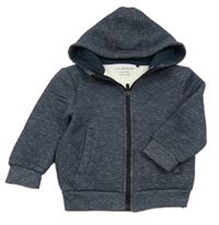 Tmavomodrá melírovaná prepínaci mikina s kapucňou Primark