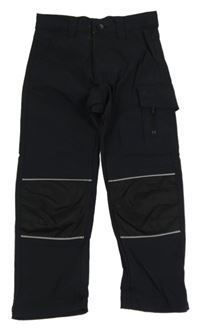 Černé šusťákové kalhoty Top Craft 