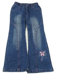 Modré flare rifle s motýlem 