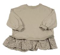 Béžová mikina s puntíky Next