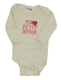 Smetanové body s nápisem a srdíčkem Ergee