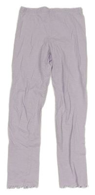 Lila-biele pruhované legíny