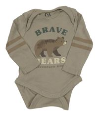 Béžové body s medvídkem C&A