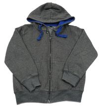 Sivá prepínaci mikina s kapucňou