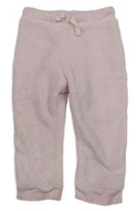Svetloružové chlpaté nohavice Smile