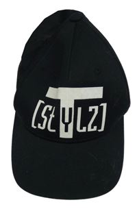 Čierna plátenná šiltovka