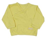 Žltá zavinovací mikina