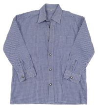 Modro-bílá kostkovaná košile 