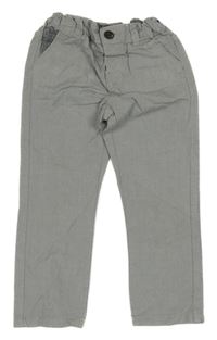 Sivé plátenné nohavice Fagottino