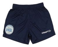 Tmavomodré športové kraťasy s nápisom Craft