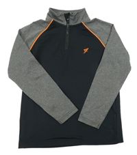 Čierno-sivá športová mikina Primark