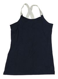 Tmavomodro-strieborný top zn. Beatwear
