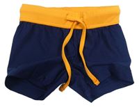 Tmavomodro-oranžové nohavičkové plavky H&M
