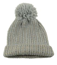 Šedo-zlatá melírovaná čepice s bambulí PRIMARK