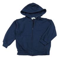 Tmavomodrá prepínaci mikina s kapucňou H&M